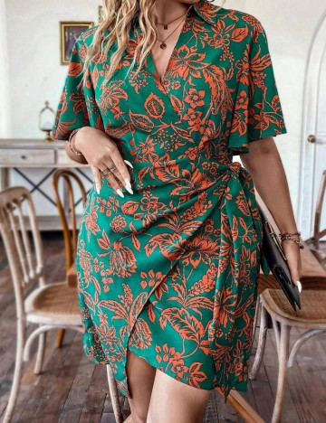 Rochie mini Shein Curve+, mix culori