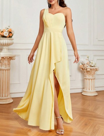 Rochie midi Shein, galben