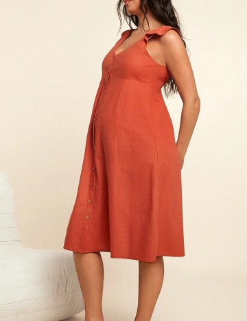 Rochie midi Shein, cărămiziu
