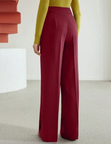 Pantaloni MOTF by Shein, vișiniu