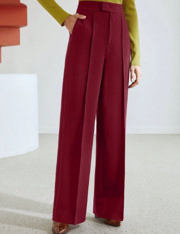 Pantaloni MOTF by Shein, vișiniu