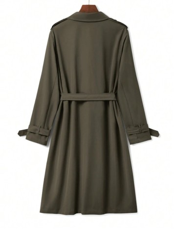 Trench Shein Curve+, kaki