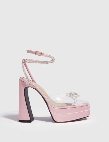 Pantofi cu toc Shein, roz