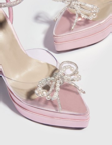 Pantofi cu toc Shein, roz