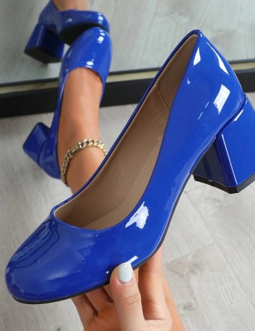 Pantofi cu toc Shein, albastru