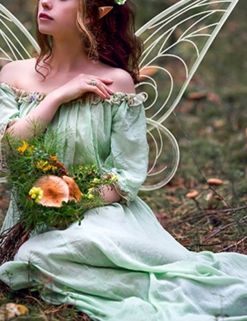 Aripi de fluture Shein, verde