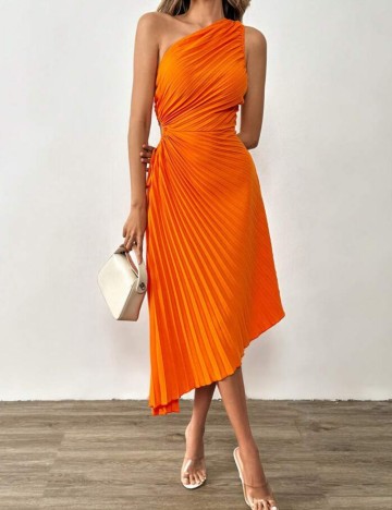 Rochie midi Shein, portocaliu