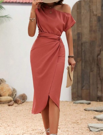 Rochie midi Shein, roz