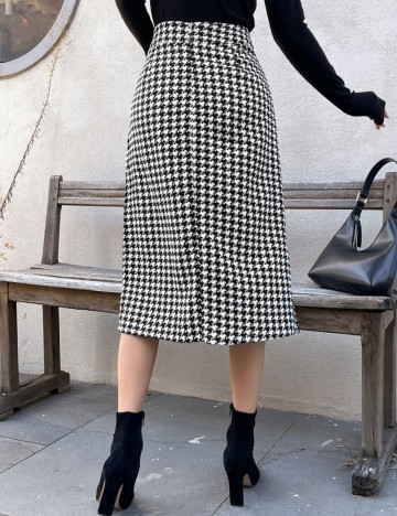 Fustă midi DAZY by Shein, mix culori