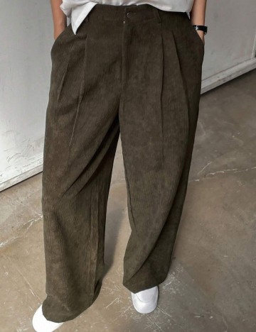 Pantaloni DAZY by Shein, kaki