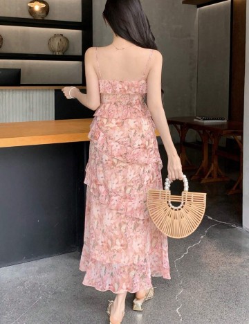 Rochie maxi Shein, mix culori
