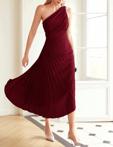 Rochie midi Shein, vișiniu