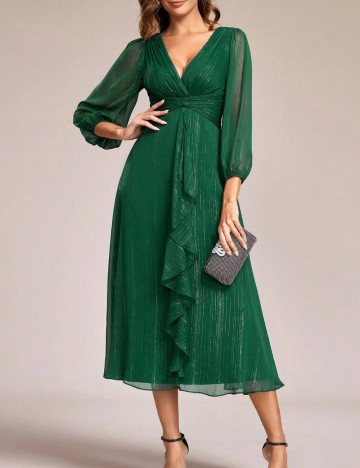 Rochie de ocazie Shein, verde
