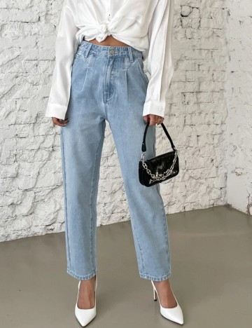 Jeans Shein Curve+, albastru