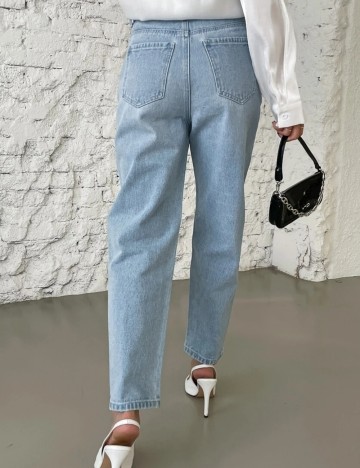 Jeans Shein Curve+, albastru