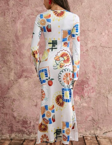 Rochie midi Shein, alb