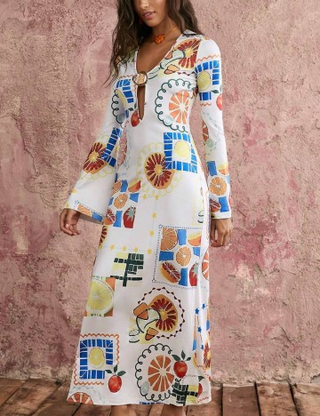 Rochie midi Shein, alb