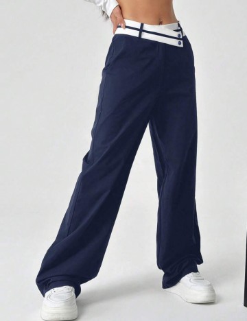 Pantaloni Shein, albastru