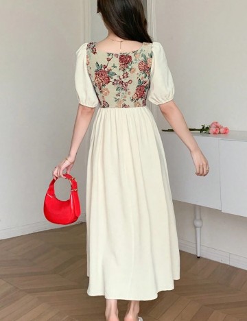 Rochie midi Shein, crem