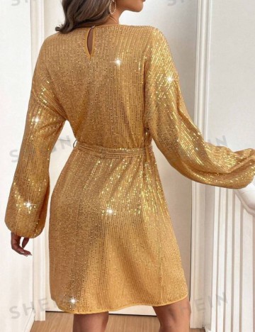 Rochie mini Shein, auriu