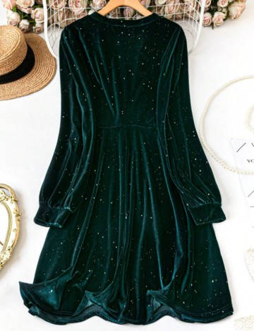 Rochie midi Shein Curve+, verde