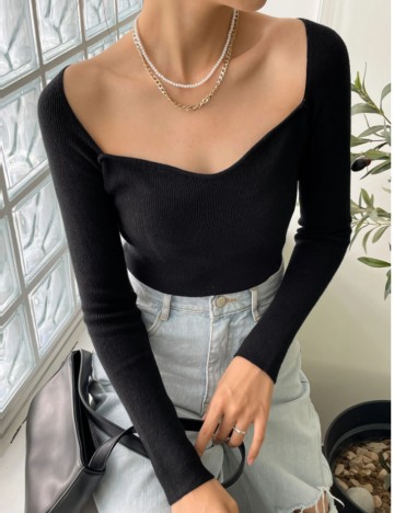 Bluză DAZY by Shein, negru
