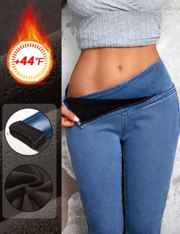 Jeans Shein, albastru