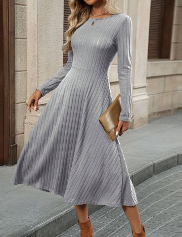 Rochie midi Emery Rose by Shein, gri