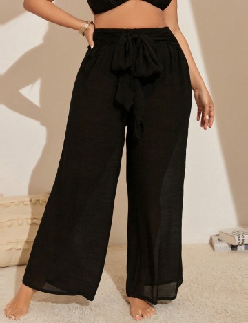 Pantaloni Shein Curve+, negru