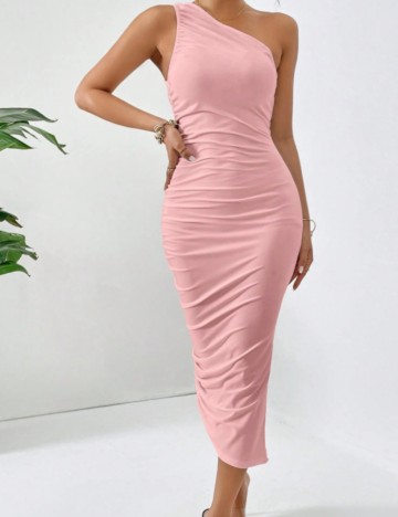 Rochie midi Shein, roz