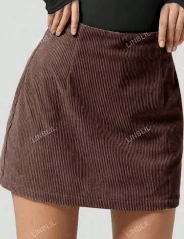 Fustă Pantalon Shein, maro