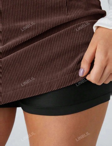 Fustă Pantalon Shein, maro