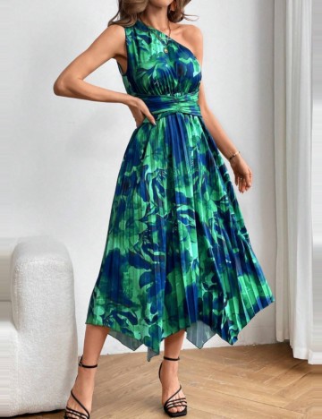 Rochie midi Shein, mix culori