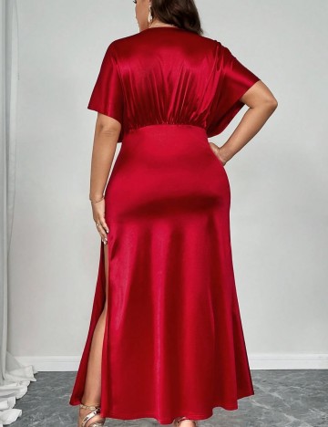 Rochie midi Shein Curve+, roșu