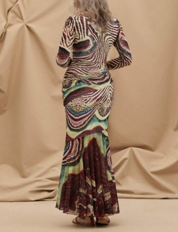 Rochie maxi Shein, mix culori