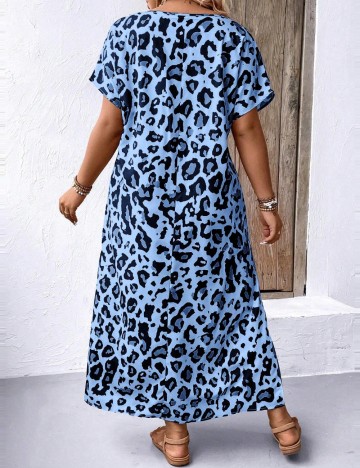 Rochie maxi Shein Curve+, albastru