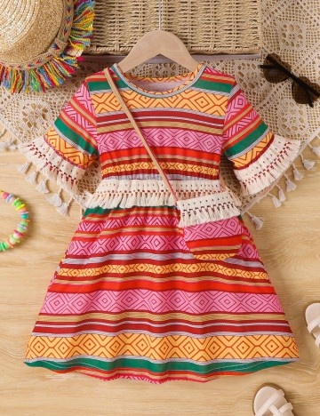 Rochie Shein, mix culori
