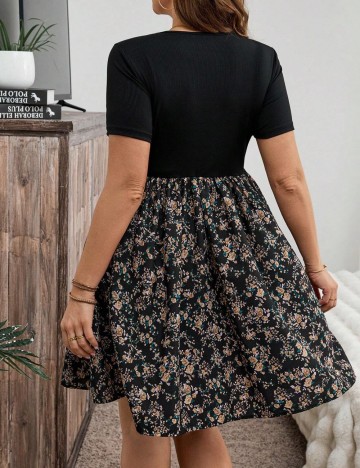 Rochie mini Shein Curve+, negru