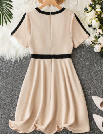 Rochie midi Shein Curve+, crem
