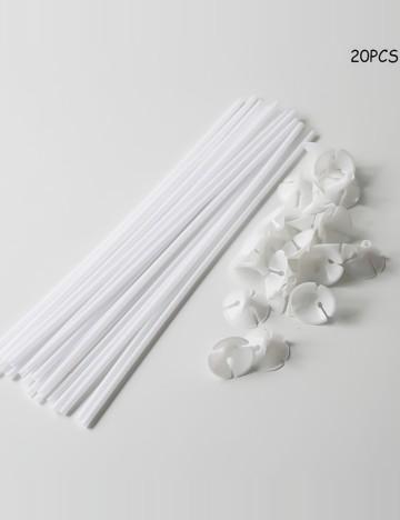 Set suporturi pentru baloane Shein, alb