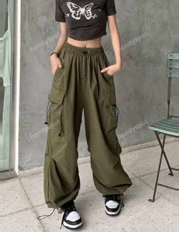 Pantaloni cargo Shein, kaki