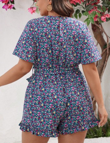 Salopetă scurtă Shein Curve+, mix culori