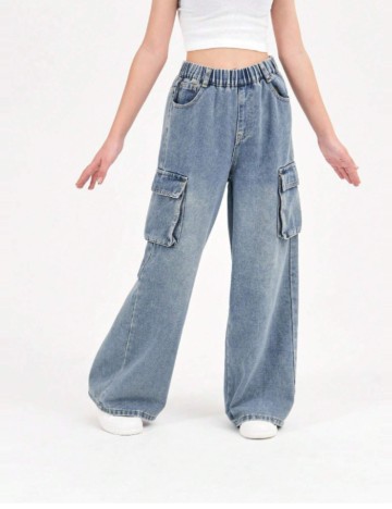 Jeans Shein, albastru
