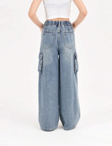 Jeans Shein, albastru