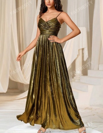 Rochie de ocazie Shein, auriu