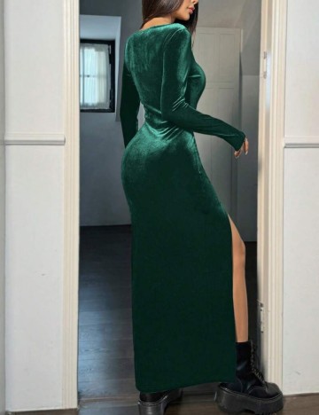 Rochie maxi Shein, verde