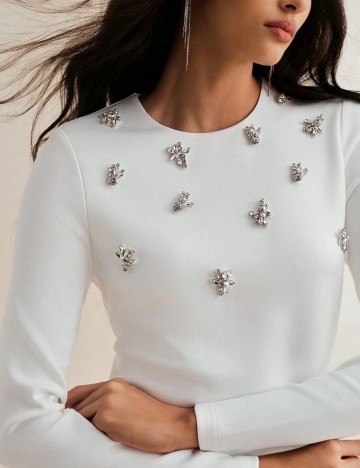 Rochie mini Shein, alb