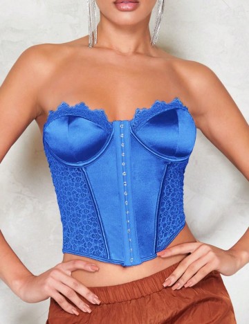 Top Shein, albastru