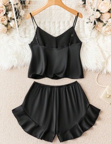 Compleu pijamale Shein, negru