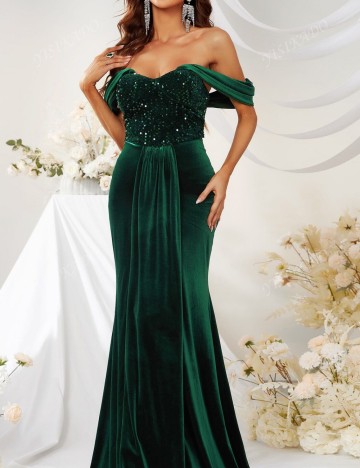Rochie de ocazie Shein, verde